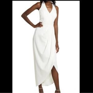 Xscape Tulip Hem Sleeveless Crepe Gown